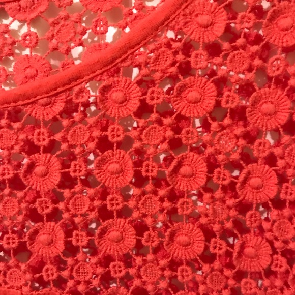 Coral shirt with embroidered top - Picture 3 of 4